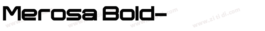 Merosa Bold字体转换